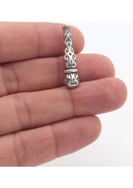 Sarmaşık Işlemeli 925 Ayar Gümüş Tesbih Imamesi 201023434 modelleri