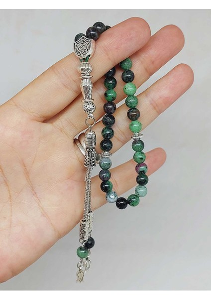 Anyolit (Rubizoit – Rubyzoisit) Taşı 33LÜK Tesbih 6mm (22450) indirimleri