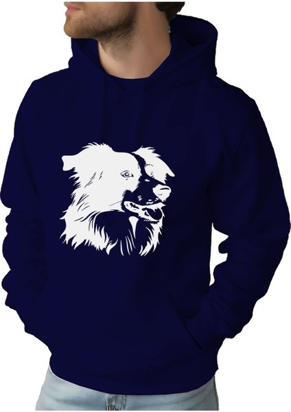 Erkek Tişört Hoodie 3 Iplik Nakış Kalın Pamuklu Kapüşonlu