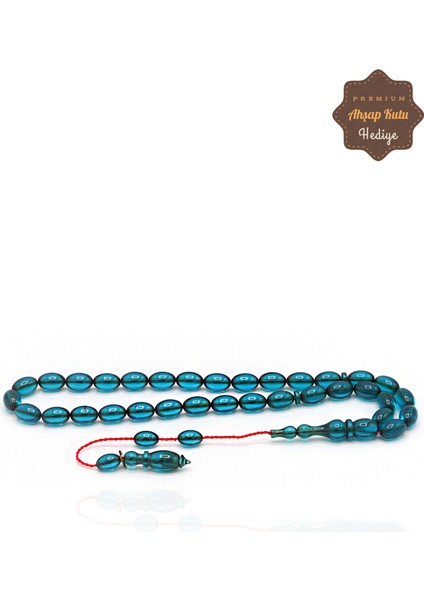 Açık Mavi Arpa Kesim Özel Sistem Ateş Kehribar Tesbih 201023418