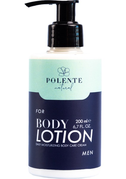 Men Body Lotion - Erkekler Için Nemlendirici Vücut Losyonu (200 ml)