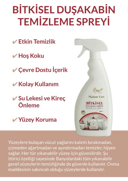 Roa Bitkisel Konsantre Banyo Ve Armatür Spreyi 750ml