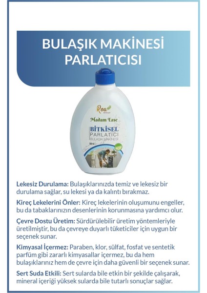 Roa Bitkisel Bulaşık Makinesi Parlatıcısı 500 ml