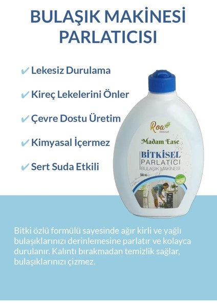 Roa Bitkisel Bulaşık Makinesi Parlatıcısı 500 ml