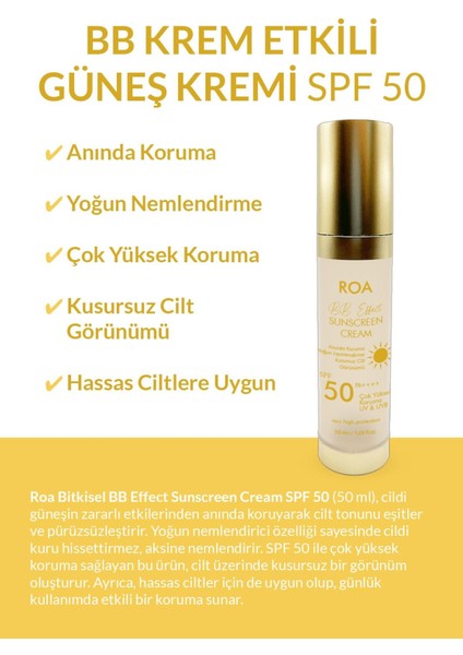 Krem Etkili Güneş Kremi 50 ml