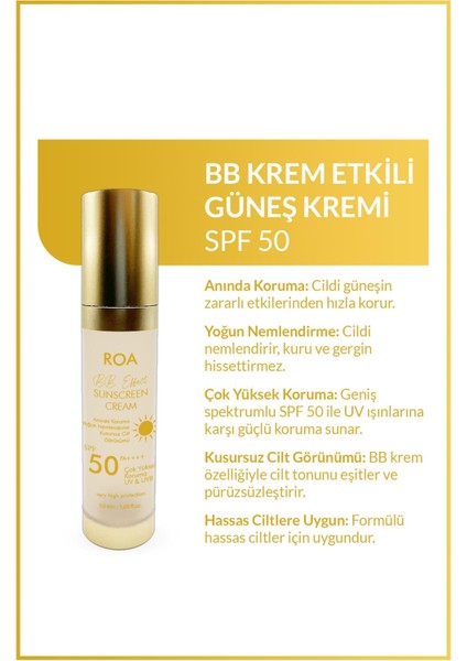 Krem Etkili Güneş Kremi 50 ml