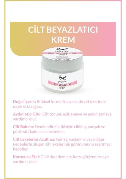 Cilt Beyazlatıcı Krem 50 ml modelleri