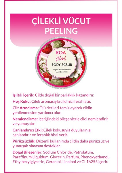 Çilek Vücut Peeling 250 ml modelleri