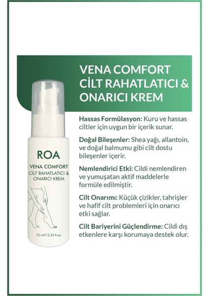 Vena Comfort Cilt Rahatlatıcı & Onarıcı Krem 75 ml fiyatları