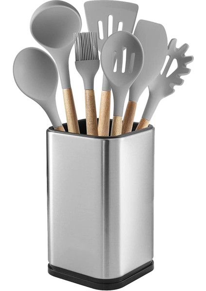 Хранение Продукции,3x Paslanmaz Çelik Mutfak Eşyası Tutucu, Mutfak Çatal Saklama, Gereçler Organizatör, Modern Dikdörtgen Tasarım, 17X10CM (Yurt Dışından)