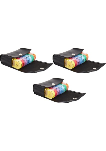 Хранение Продукции,3 Adet 28 Kareler Haftalık 7 Gün Tablet Hap Kutusu Tutucu Ilaç Depolama Organizatör Konteyner Vaka (Yurt Dışından)