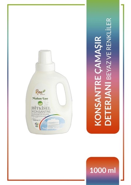 Konsantre Çamaşır Deterjanı Beyaz Ve Renkliler 1000ml