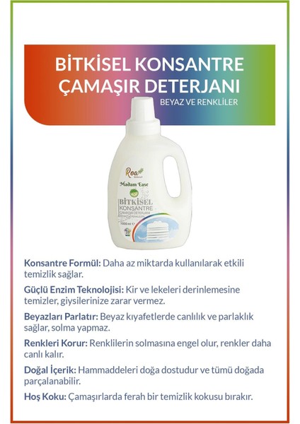Konsantre Çamaşır Deterjanı Beyaz Ve Renkliler 1000ml fiyatları