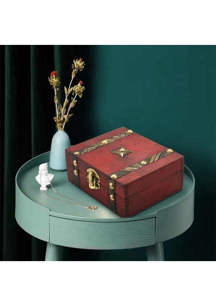 Хранение Продукции,2x Vintage Ahşap Hazine Sandığı Saklama Kutusu Kilit Organizatör Vaka Katlanabilir Mini Küçük Ahşap Ev Dekor Konteyner (Yurt Dışından) fırsatları