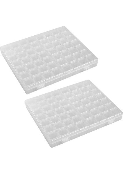 Хранение ПРОДУКЦИИ,2X56 Izgara Depolama Aracı Diy Çıkarılabilir Şeffaf Plastik Organizatör Nail Art Rhinestone (Yurt Dışından)