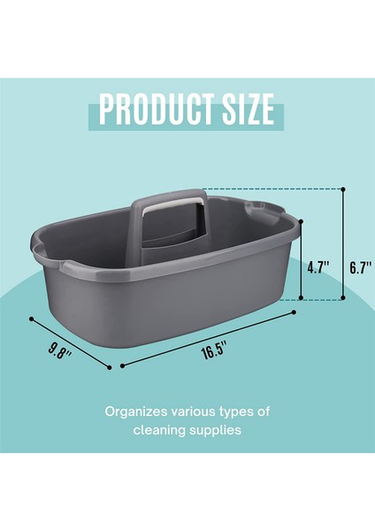 Хранение Продукции,2x Plastik Saklama Sepeti Taşınabilir Duş Caddy Tote Organizatör Sepeti Banyo, Yatak Odası, Koyu Gri Için Saplı (Yurt Dışından) modelleri