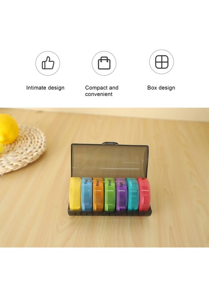 Хранение Продукции,günlük Ilaç Organizatörü (Günde Iki Kez) - Haftalık Am/pm Hap Kutusu, Yuvarlak Ilaç Organizatörü, 7 Günlük Hap Kabı (Gri Kutu) (Yurt Dışından) fiyatları