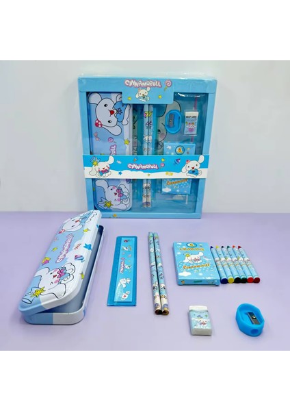 Cinnamoroll 7 Parça Kırtasiye Seti, Okul Seti-Mavi fiyatları