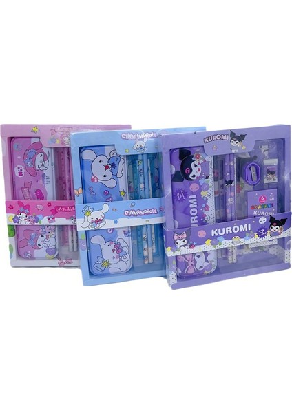 Cinnamoroll 7 Parça Kırtasiye Seti, Okul Seti-Mavi fırsatları