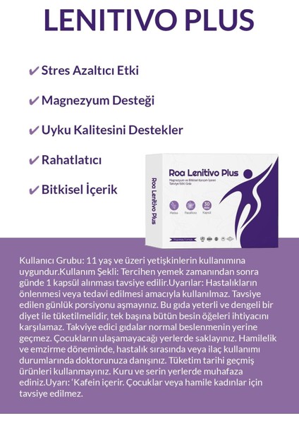 Lenitivo Plus 30 Kapsül modelleri