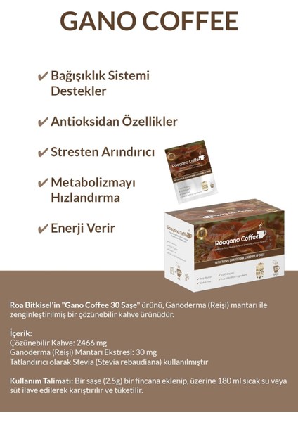 Gano Coffee 30 Saşe modelleri