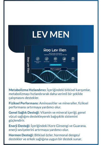 Lev Men 30 Kapsül fiyatları