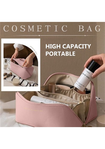 ,büyük Kapasiteli Taşınabilir Kız Makyaj Çantası Kadın Kozmetik Çantası Tuvalet Organizatör Kadın Depolama Makyaj Kılıfları Kahverengi (Yurt Dışından) fırsatları
