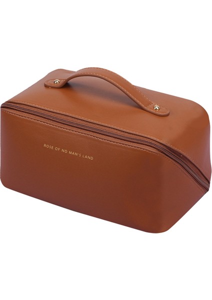 ,büyük Kapasiteli Taşınabilir Kız Makyaj Çantası Kadın Kozmetik Çantası Tuvalet Organizatör Kadın Depolama Makyaj Kılıfları Kahverengi (Yurt Dışından) indirimleri