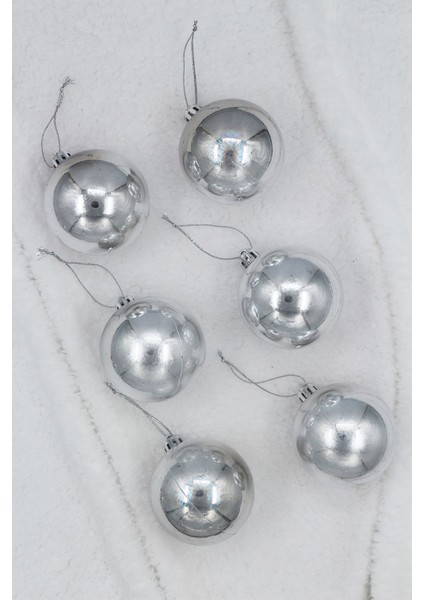 Yılbaşı Ağacı Topu Parlak Orta Boy 6 cm 6 Adet fırsatları