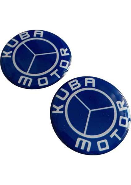 Kuba Logo Damla Etiket 5X5CM 2li Lacivert