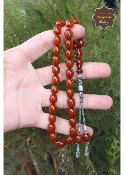 Bal Yumurta Kesim Gümüş Püsküllü Sıkma Kehribar Tesbih 201023464 fiyatları