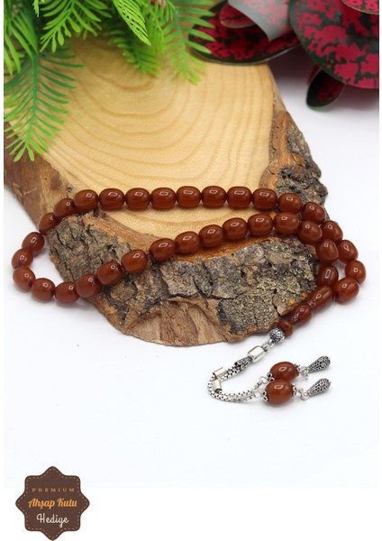 Bal Yumurta Kesim Gümüş Püsküllü Sıkma Kehribar Tesbih 201023464 modelleri