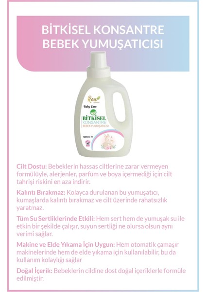 Konsantre Bebek Yumuşatıcısı 1000 ml fiyatları