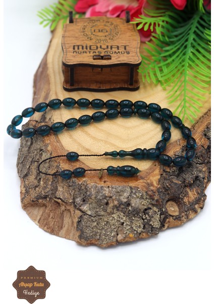 Koyu Mavi Arpa Kesim Özel Sistem Ateş Kehribar Tesbih 201023416 fiyatları