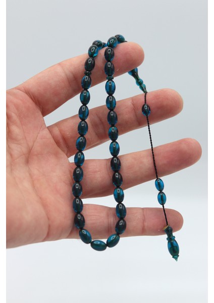 Koyu Mavi Arpa Kesim Özel Sistem Ateş Kehribar Tesbih 201023416 modelleri