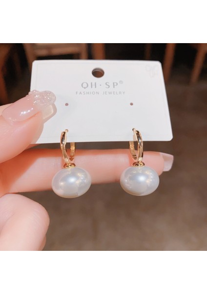 Moonriverpopüler 925 Gümüş Iğne Küpe Klasik Geometrik Uzun Püskül Küpe (Yurt Dışından)