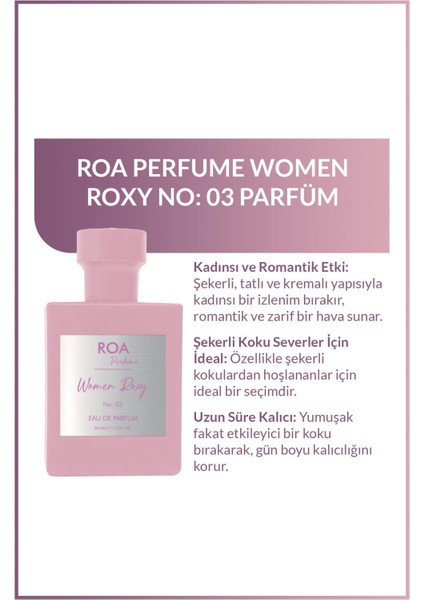 Perfume Women Roxy No:03 Parfüm