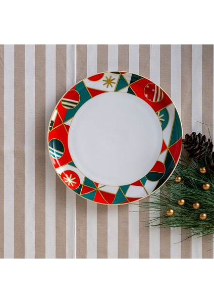 Istanbul Porselen Starlight Fine Bone New Year Yılbaşı Servis Tabağı 27 cm fiyatları