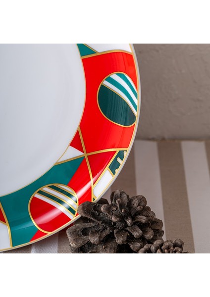 Istanbul Porselen Starlight Fine Bone New Year Yılbaşı Servis Tabağı 27 cm fırsatları