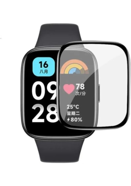 Xiaomi Redmi Watch 3 Uyumlu 5d Tam Kaplama Nano Ekran Koruyucu