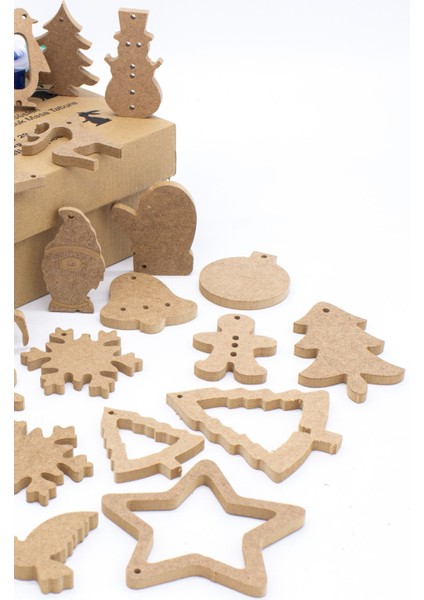 Yılbaşı Süsü Yılbaşı Boyama Seti 30 Adet Boyama Objesi.yılbaşı Dekoru. Yılbaşı Ağacı Süsleri. fırsatları