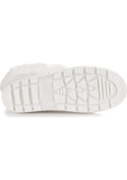 Manas Sedefli Su Geçirmez Kız Çocuk Yağmur Çizmesi Beyaz indirimleri