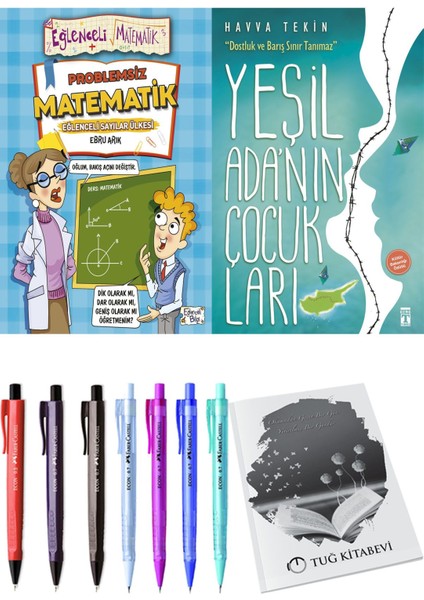 Yeşil Adanın Çocukları ve Problemsiz Matematik 2'li Set - Kalem