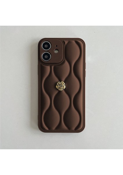 Apple iPhone 11 Uyumlu Kılıf Zebana Camellia Deri Kılıf Kahverengi modelleri