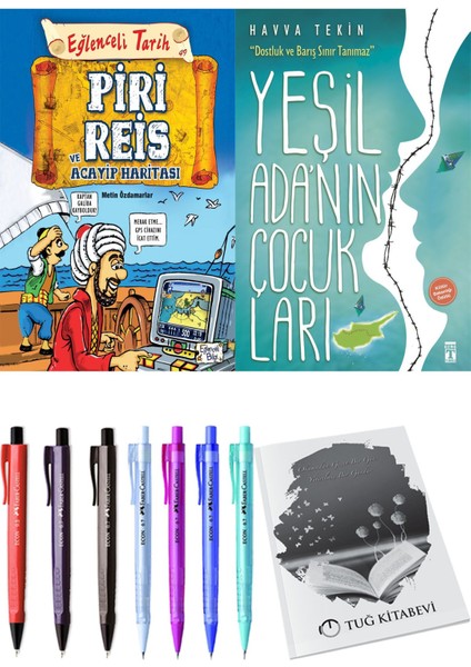 Yeşil Adanın Çocukları ve Piri Reis ve Acayip Haritası 2'li Set - Kalem