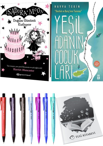 Yeşil Adanın Çocukları ve Isadora Moon 4 Doğum Gününü Kutluyor 2'li Set - Kalem