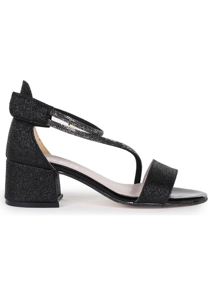 Pisar Günlük Kız Çocuk 4 cm Topuklu Sandalet Abiye Ayakkabı Siyah modelleri