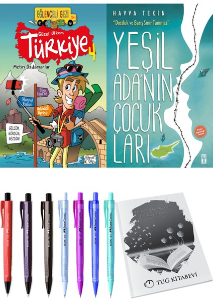 Yeşil Adanın Çocukları ve Güzel Ülkem Türkiye 4 2'li Set - Kalem