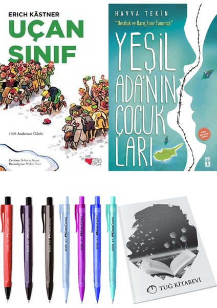 Yeşil Adanın Çocukları ve Uçan Sınıf 2'li Set - Kalem