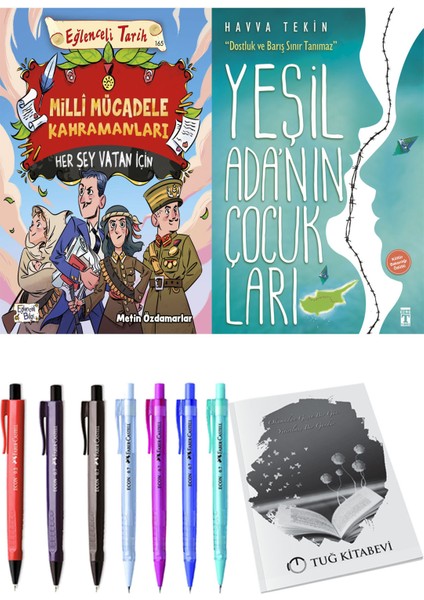 Yeşil Adanın Çocukları ve Milli Mücadele Kahramanları Her Şey Vatan Için 2'li Set - Kalem